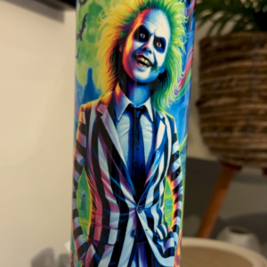 Beetlejuice Neon Custom Tumbler 20oz