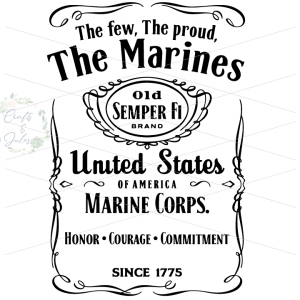 Marines-Whiskey SVG
