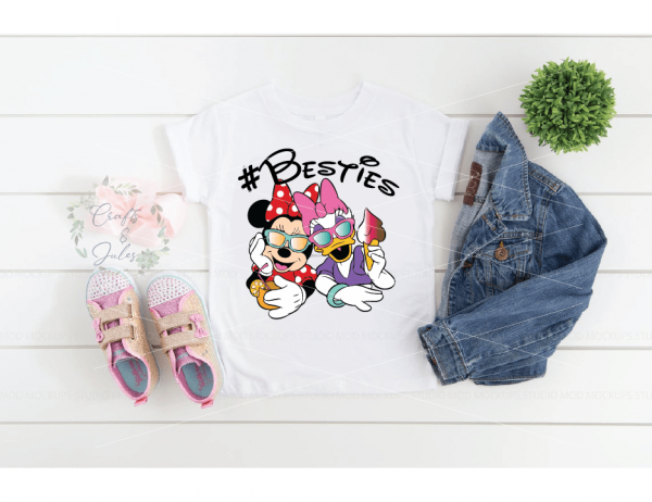 Minnie Mouse Daisy Duck Summer Vibes Besties SVG/PNG