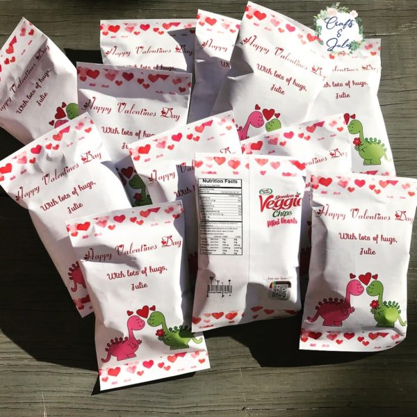 Valentines Day Chip Bag Sample