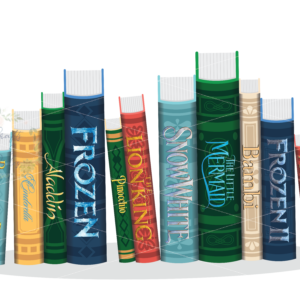 Disney stack of books PNG | I want adventure in the great wide somewhere | Instant Download